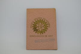 Convite Concludentes Curso Industrial Básico 1957